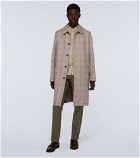 Caruso - Prince of Wales checked trench coat