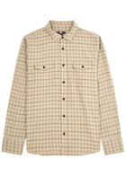 Paige Everett Checked Cotton-blend Shirt Cream