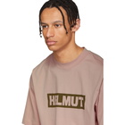 Helmut Lang Pink Tall Logo T-Shirt