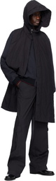 Dries Van Noten Navy Hooded Cotton Vest