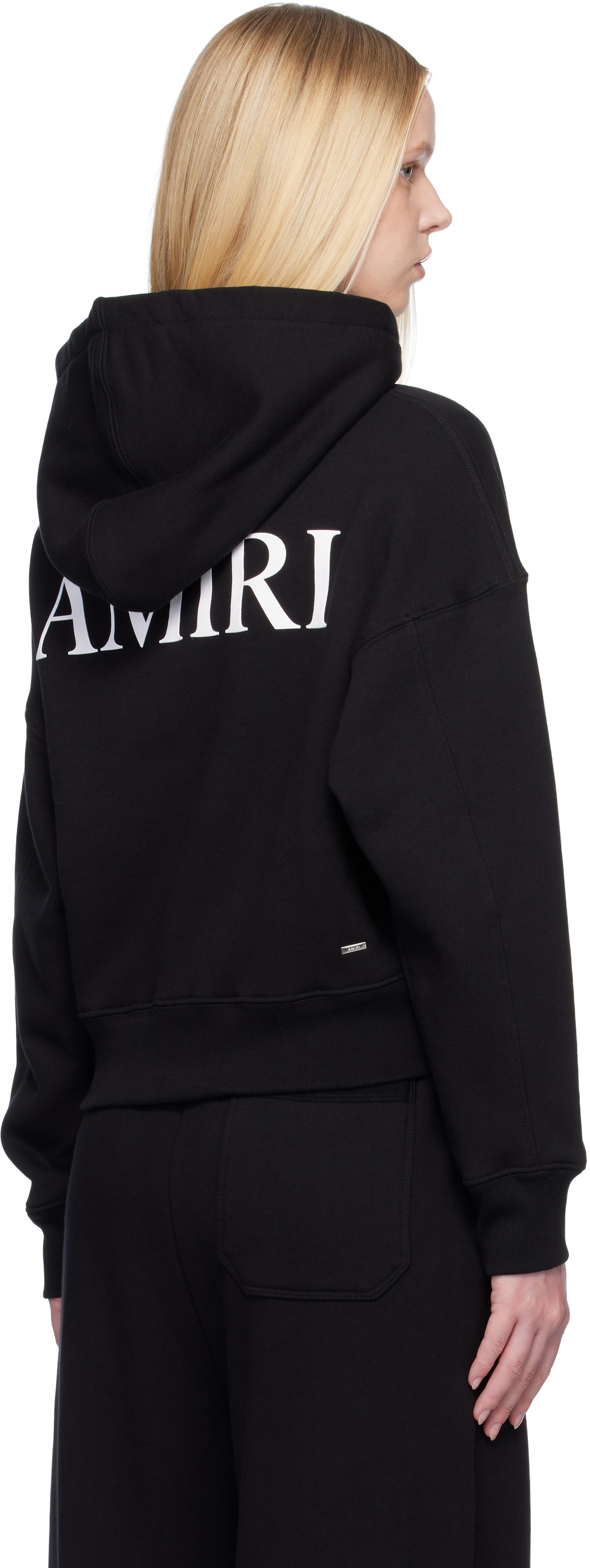 AMIRI Black MA Core Logo Hoodie