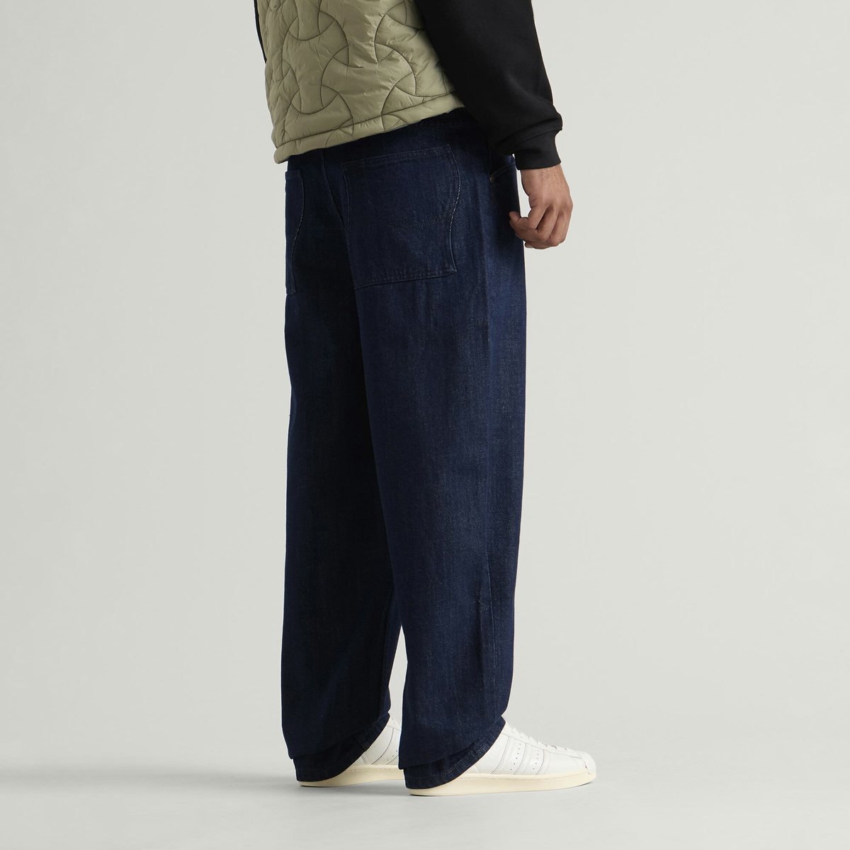 Dime Men's Baggy Denim Pants in Indigo