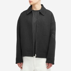 Jil Sander+ Men's Jil Sander Plus Zip Through Wool Jacket in Black