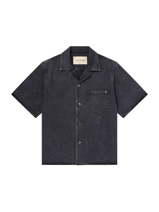 Photo: Valentino Garavani - VGold Denim Shirt - Gray