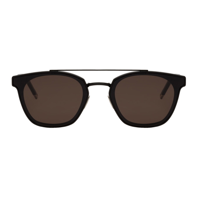 Photo: Saint Laurent Black Retro Square SL 28 Sunglasses