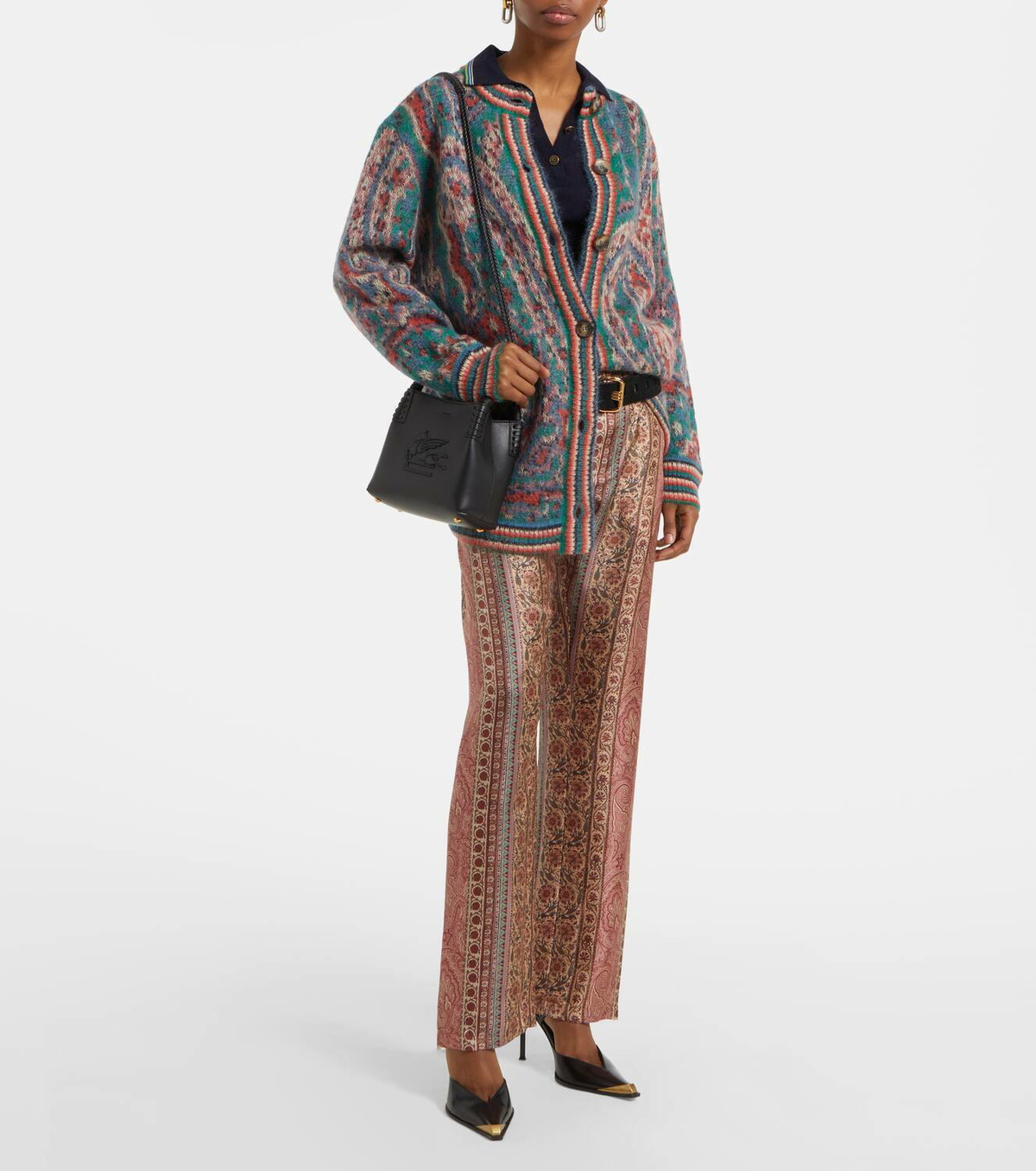 Etro Libra Pegaso Mini leather tote bag Etro