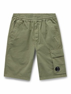 C.P. Company - Straight-Leg Stretch-Cotton Twill Cargo Shorts - Green