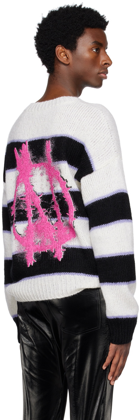 99%IS- White & Black 'N' Sweater