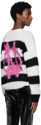 99%IS- White & Black 'N' Sweater