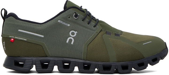 Photo: On Khaki Cloud 5 Waterproof Sneakers