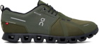 On Khaki Cloud 5 Waterproof Sneakers