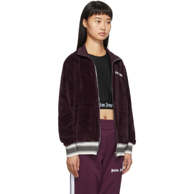 PALM ANGELS Velvet Track Jacket