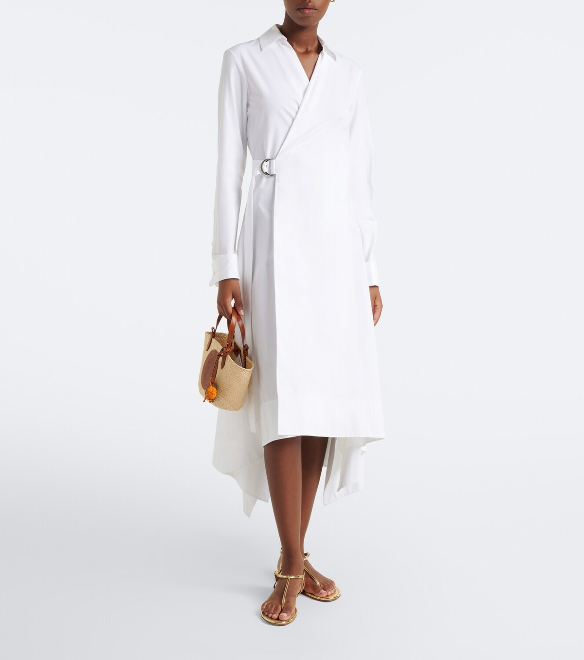 Aquazzura Tropical Mini raffia top-handle bag