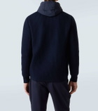 Herno Layered wool and technical cardigan