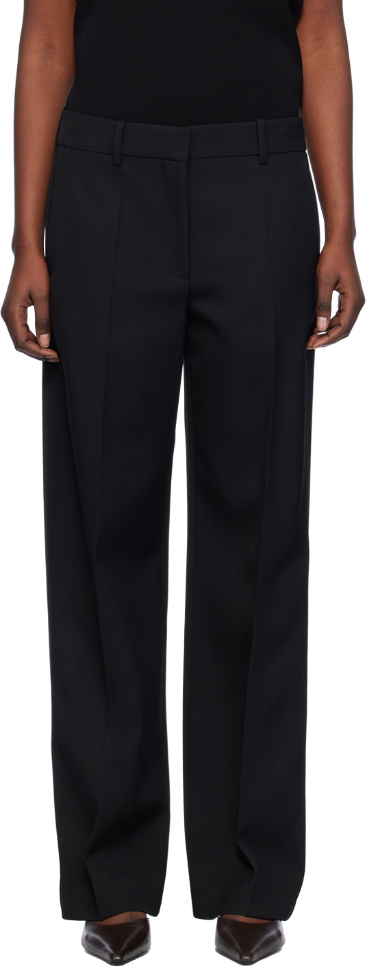 【関税込み】THE ROW BREMY PANT The Row Black Bremy Trousers The Row