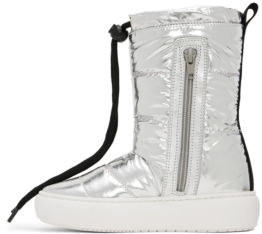 Marni Kids Silver Padded Boots