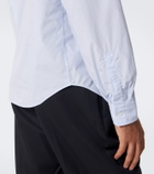 Lardini Striped cotton poplin shirt