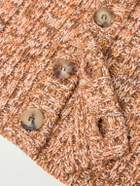 Federico Curradi - Ribbed Mulberry Silk Cardigan - Orange