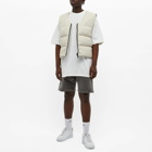 Cole Buxton Insulated Down Vest in Off White