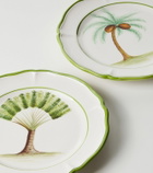 Les-Ottomans Set of 4 ceramic dinner plates