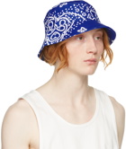 Rhude Blue Paisley Rhepurposed Bucket Hat