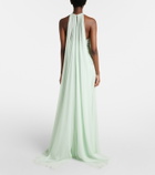 Elie Saab Sequined silk-blend gown