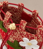 Loewe Paula's Ibiza raffia pouch with strap
