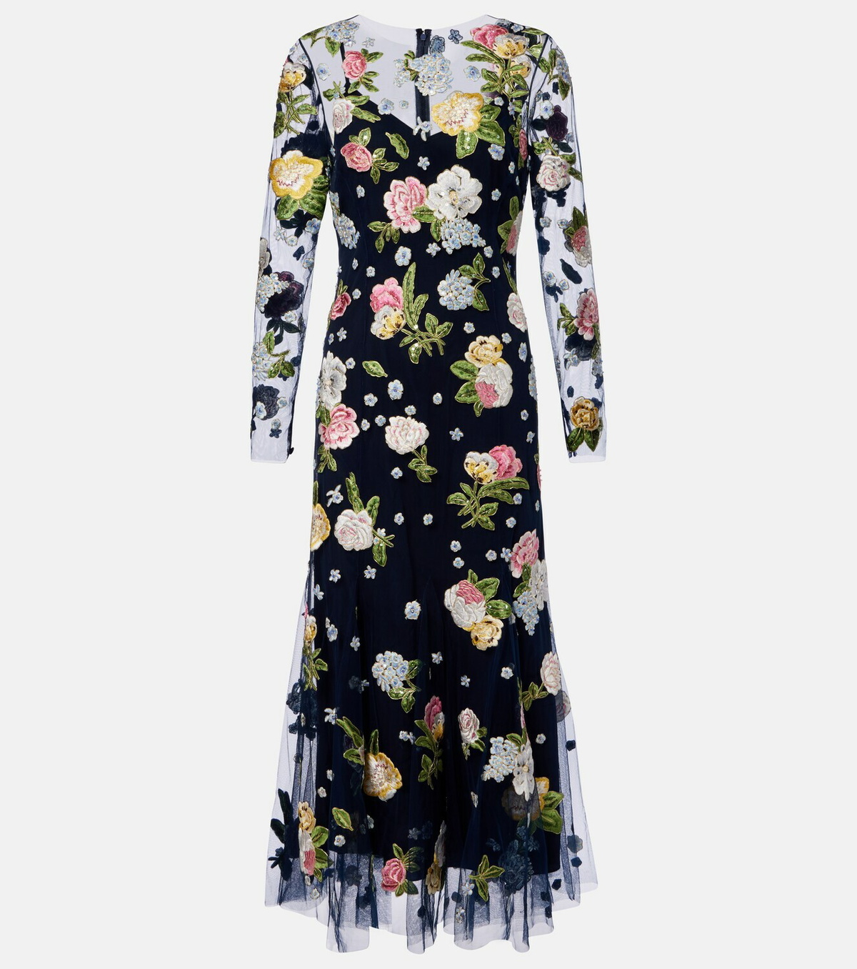 Carolina Herrera Embroidered cocktail dress