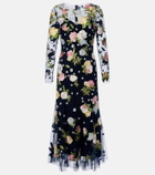 Carolina Herrera Embroidered cocktail dress