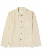 Altea - Constantin Garment-Dyed Linen Overshirt - Neutrals