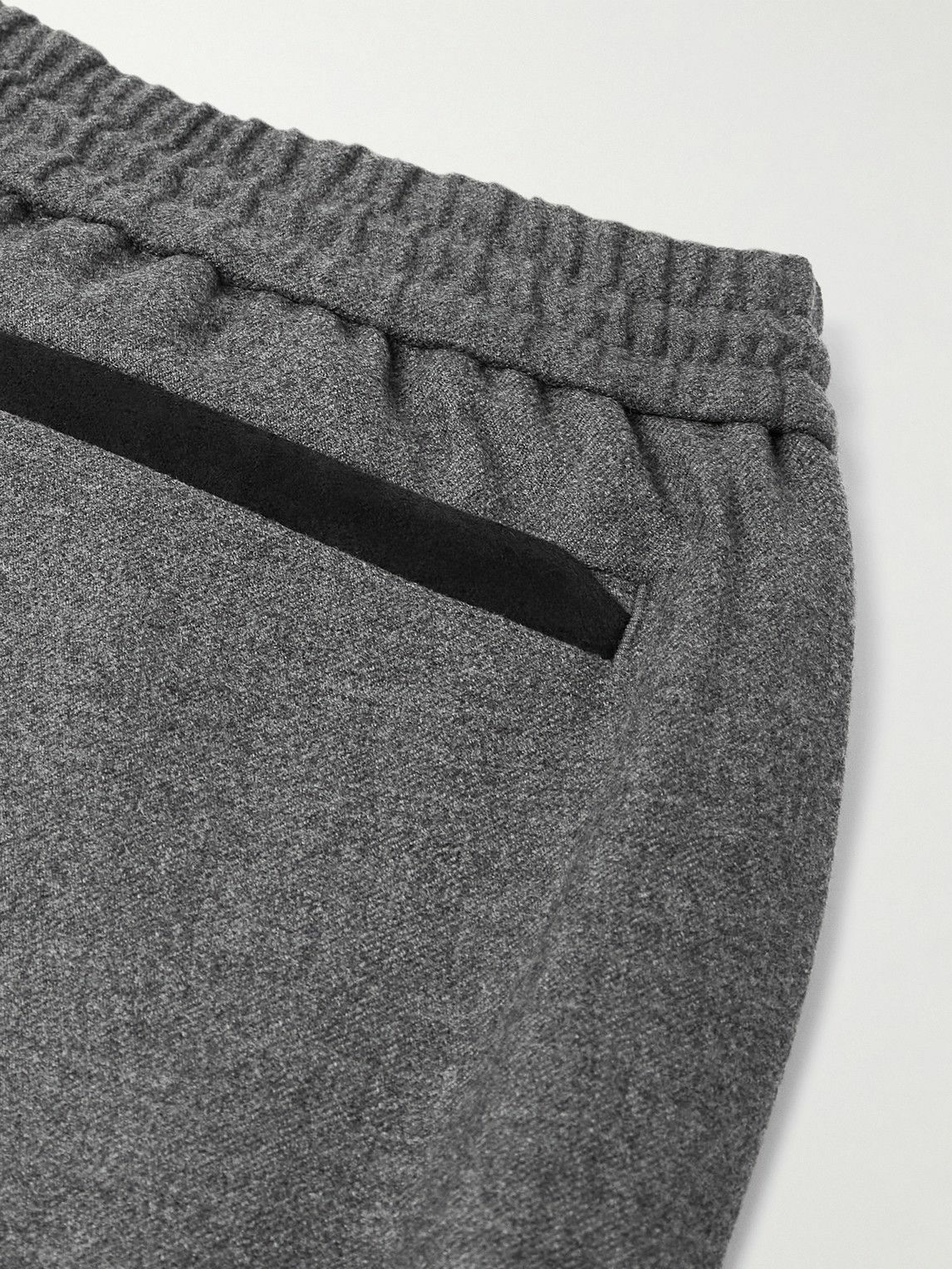 SEASE - Mindset Straight-Leg Stretch Virgin Wool-Flannel Trousers - Gray