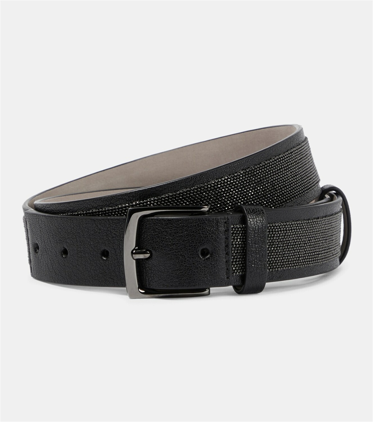 Brunello Cucinelli - Embellished leather belt Brunello Cucinelli
