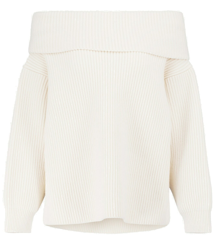 Photo: Alaïa Off-shoulder wool and cashmere sweater