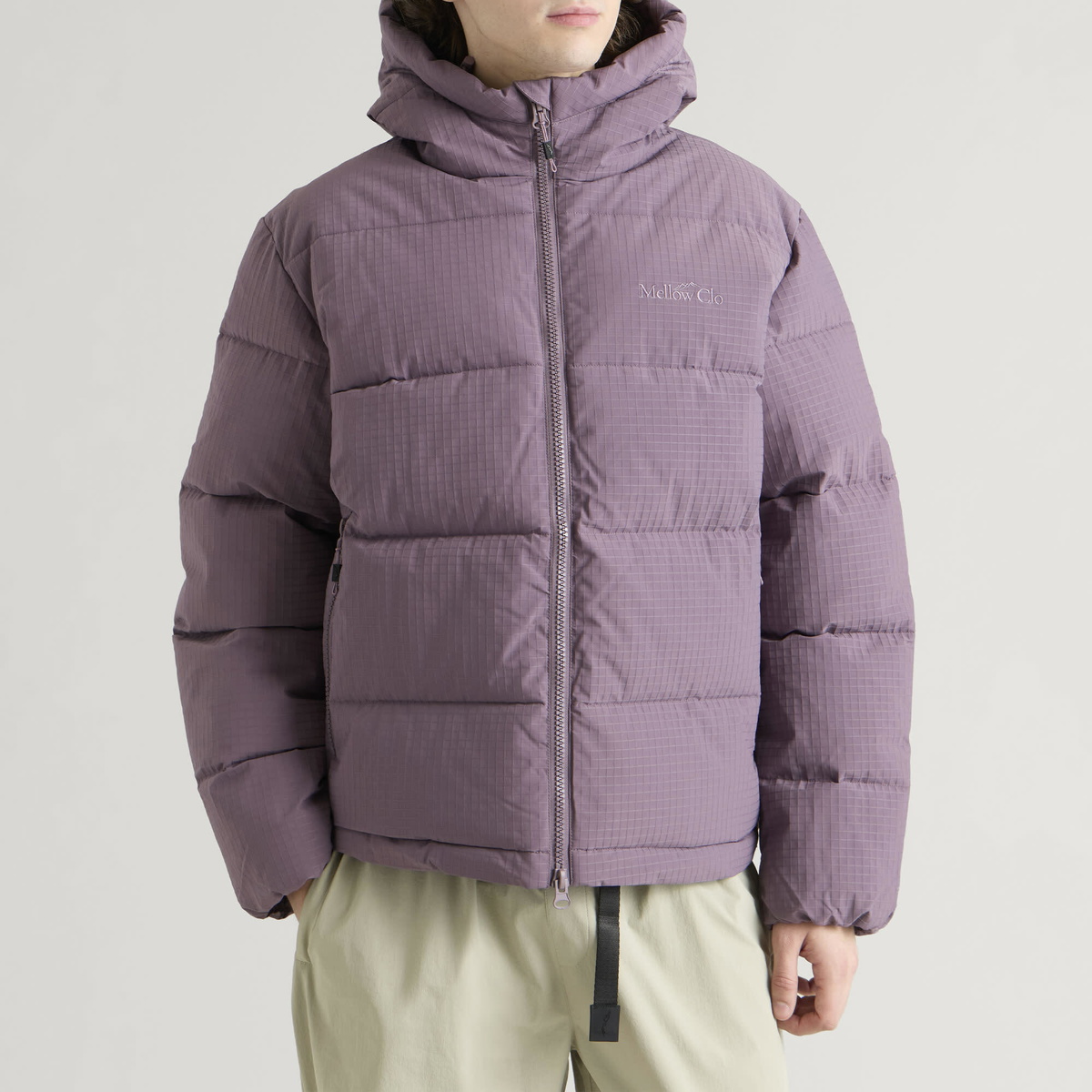 Mellow Clo Men's Summit Puffer Jacket in Rich Plum