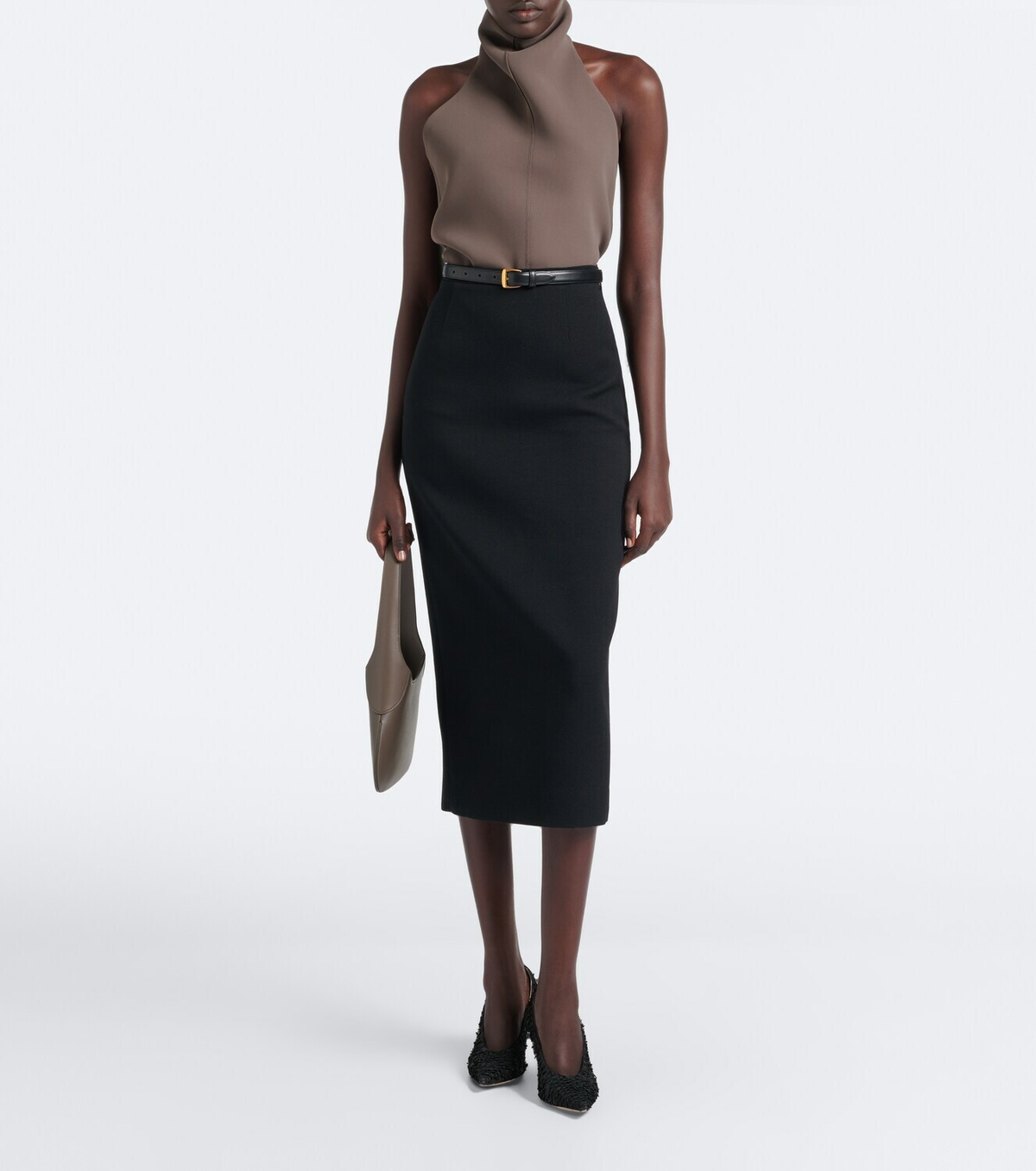 Christen Helix leather pumps