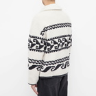 Isabel Marant Men's Marlo Pattern Fleece in Ecru