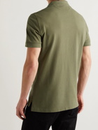 TOM FORD - Garment-Dyed Cotton-Piqué Polo Shirt - Green