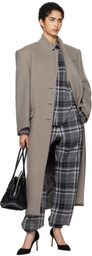 The Attico Black 'La Passeggiata Medium' Top Handle Bag