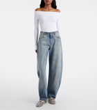 Alaïa Ribbed-knit bodysuit