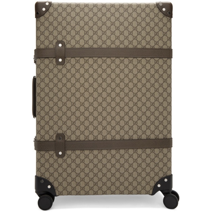 Photo: Gucci Beige Globe-Trotter Edition Large GG Suitcase