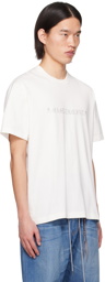 mastermind JAPAN White Reflective Skull T-Shirt