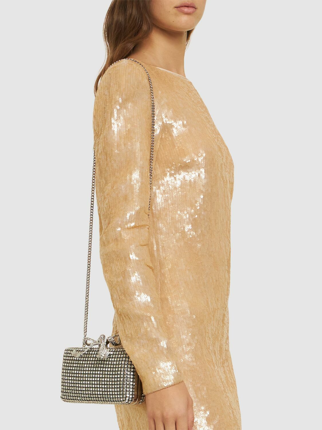 【送料&関税込】self-portrait Crystal Clutch Champagne Crystal Clutch Bag – self-portrait-US