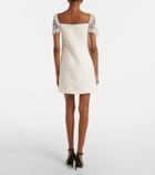 Valentino Crepe Couture embellished minidress