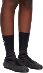 Kiko Kostadinov Black & Gray Proxima Low Ballerina Boots