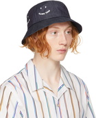 PS by Paul Smith Navy Denim 'PS' Smile Bucket Hat