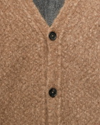 Norse Projects August Flame Alpaca Cardigan Vest Brown - Mens - Vests