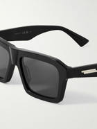 Bottega Veneta - Rectangular-Frame Acetate Sunglasses