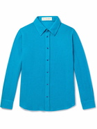 God's True Cashmere - Cashmere-Gauze Shirt - Blue