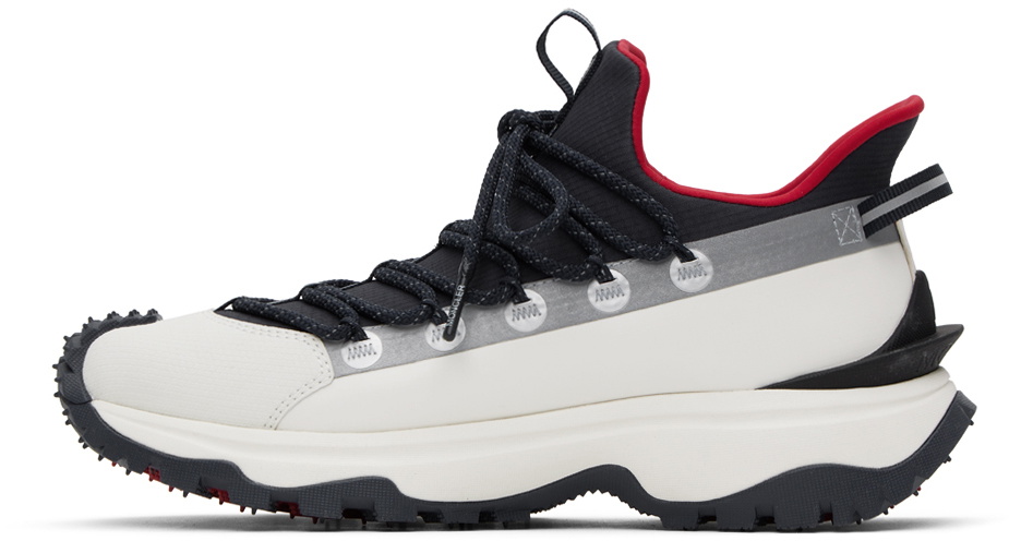 Moncler White & Navy Trailgrip Lite 2 Sneakers Moncler