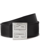 Givenchy - 3.5cm Reversible Leather Belt - Black